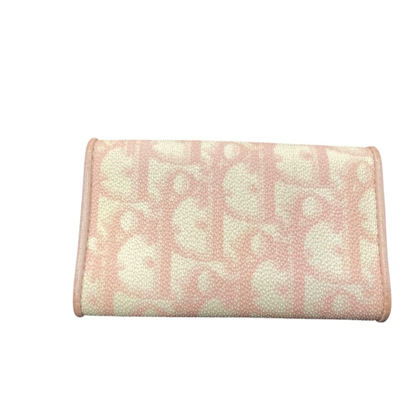 Dior Blush Pink and Ivory Trotter Card and Key Case - Authentic - Vintage - Picture 14 of 15